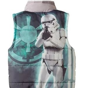Star Wars StormTrooper Gray Buttoned Down Puffer Vest